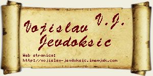 Vojislav Jevdoksić vizit kartica
